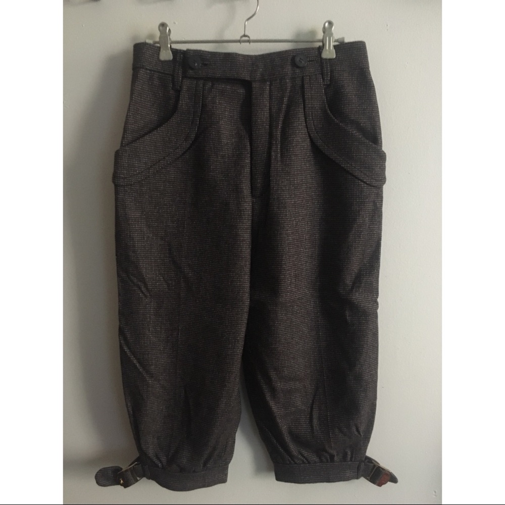 Gucci Runway Wool Plaid Horse Riding High Waist